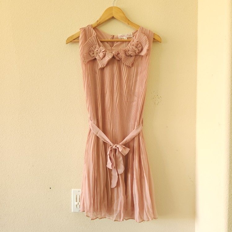 NWT Pretty Angel Silk Blush Dress Women's Medium