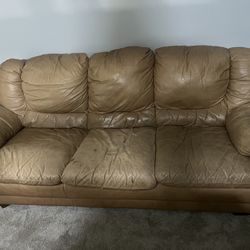 Set Of 2 Leather Couch