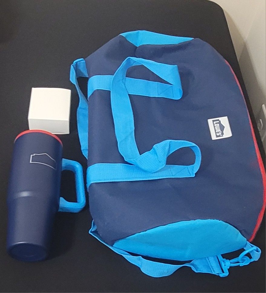 Lowe’s Employee Appreciation Bundle – Insulated Mug, 2 Speakers, & Duffel Bag