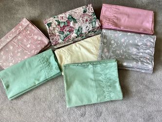 16 Linen Rod  Pocket Valances Window Treatments Various Colors Curtains Preowned