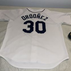 Magglio Ordonez Majestic Detroit Tigers Jersey White Mens Xl Usa Clean Sewn MLB