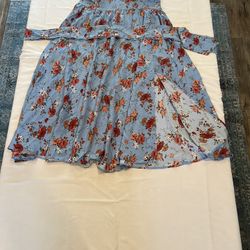 Strapless Floral Sundress 