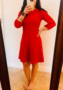The Vanity Room Red Fit-and-Flare Mini Dress