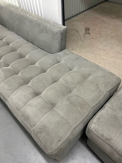 Microfiber sectional couch