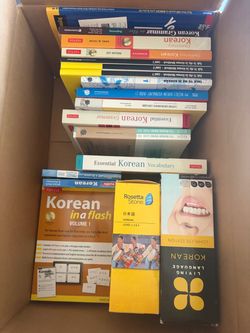 Large Lot of Korean Language Learning Books