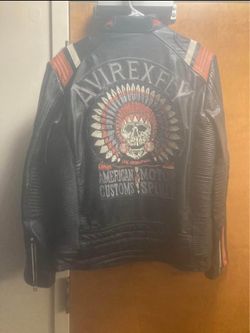 Motorcycle Riding Leather Jacket SZ M BRAND NEW NEVER WORN