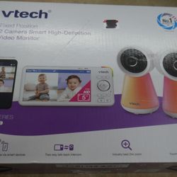 VTech 2 Camera Smart High-Definition BabyVideo Monitor RM5856-2HD New in Box. box was open for inspection. 