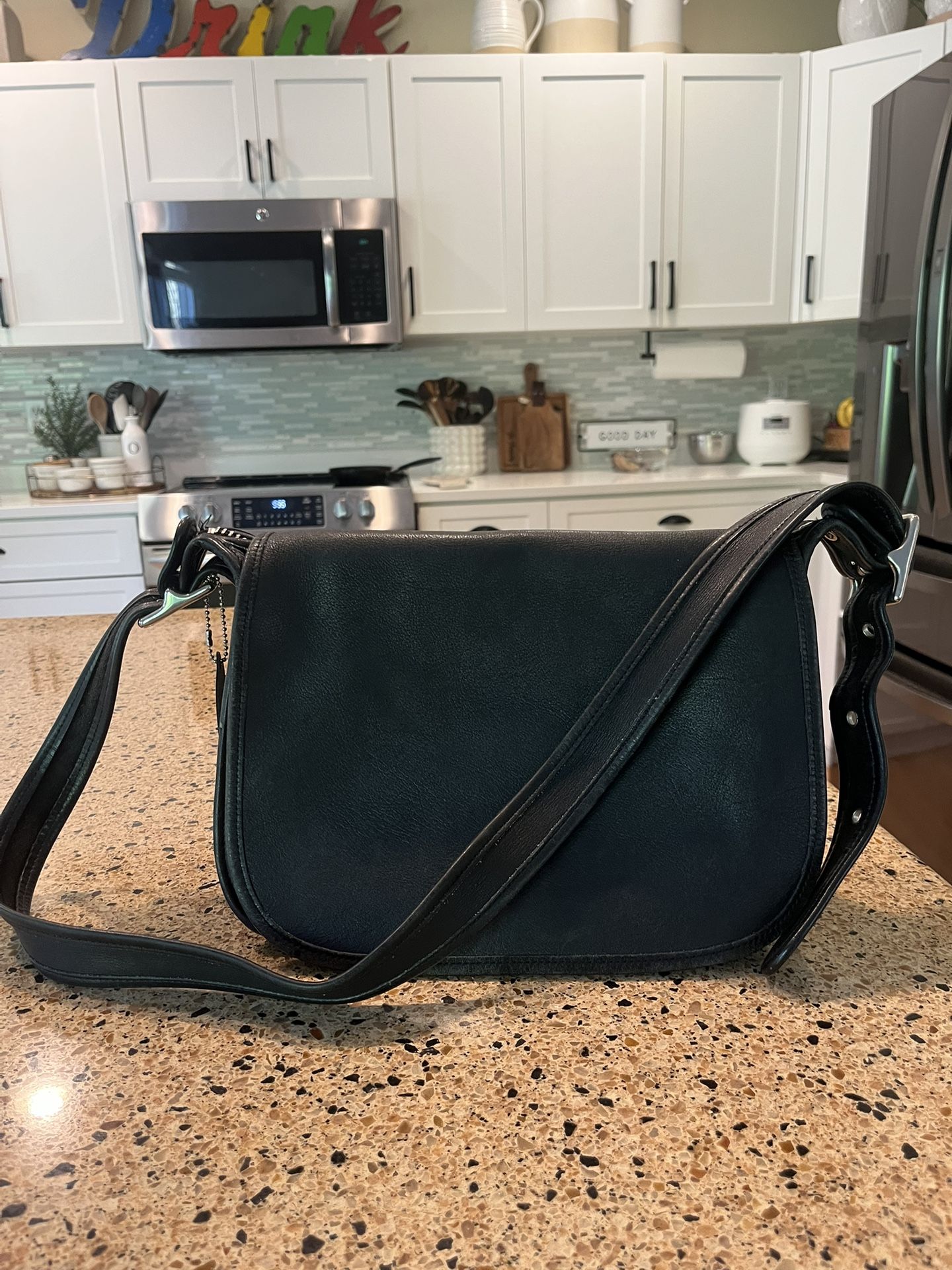 Vintage Coach Leather Crossbody Bag