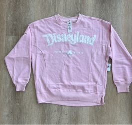 Disneyland Pink Crewneck Sweatshirt