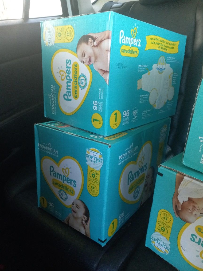 Pampers Diapers 4 Boxes 