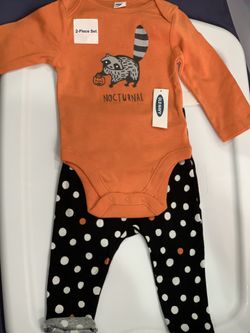 2 piece Halloween Set for 6 to 12 months baby. Brand new with tag