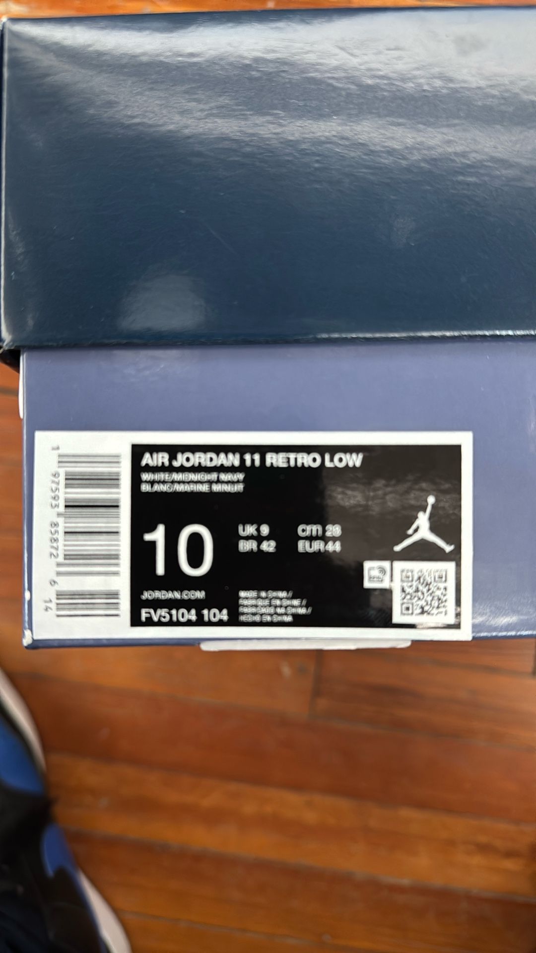 Jordan 11 Retro low White Midnight Navy
