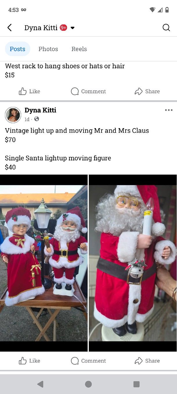 Moving And Light Up Christmas Figures