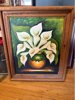 Calla lily painting