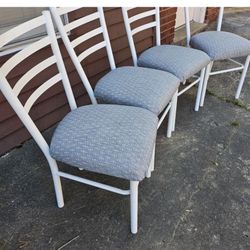 4 Chairs Newly Reupholstered 