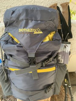 Denazo family packages of five backpacks and hiking poles