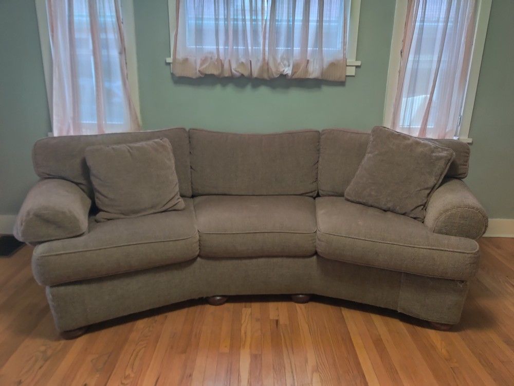Couches: Both Very Nice & Very Comfortable. One Is A Med. Brown & Sm. 1 Seems To Be A Dark Purple Color & Super Comfee