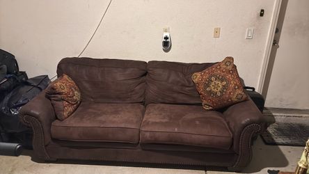Couch Brown Suede