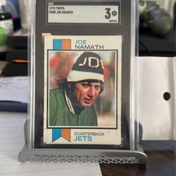 Graded three 1973 Joe Namath