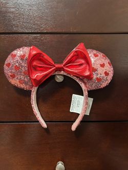 valentines sparkly disneyland ears