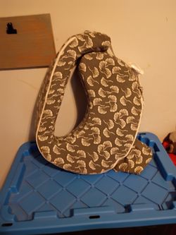 Gray nursing pillow