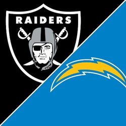 Raiders Chargers tickets 3 seats,