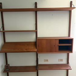 Original Mid- Century Moder wall shelf/desk unit