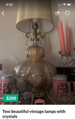 Two Antique Lamps Rare