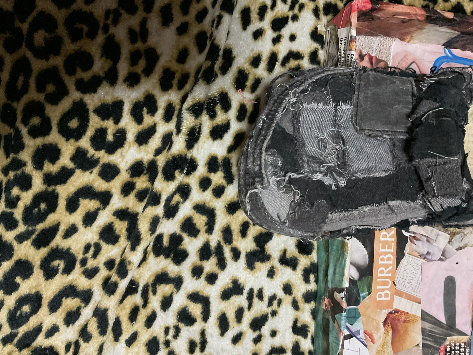 Custom Black Levi Crocs