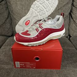 Nike Airmax 98 Supreme Red Size 10.5 Brand New Unworn