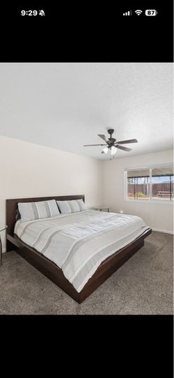 Eastern king low profile bed
