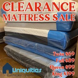 Clearance Mattress Sale Starting At $49 For Twin 