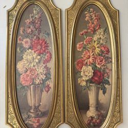 🖼️ Vintage Syroco Wall Art Set – “Florentine Gardens” by Cecil Rubino