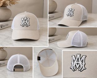 AMIRI - NEW Gray MA Cotton And Mesh Trucker Hat