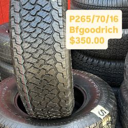 265/70/17 BFGOODRICH 