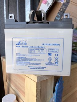 2 Used 12V 35Ah U1 Batteries – Universal Fit for Jazzy, Hoveround & Power Chairs