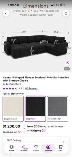 Black couch