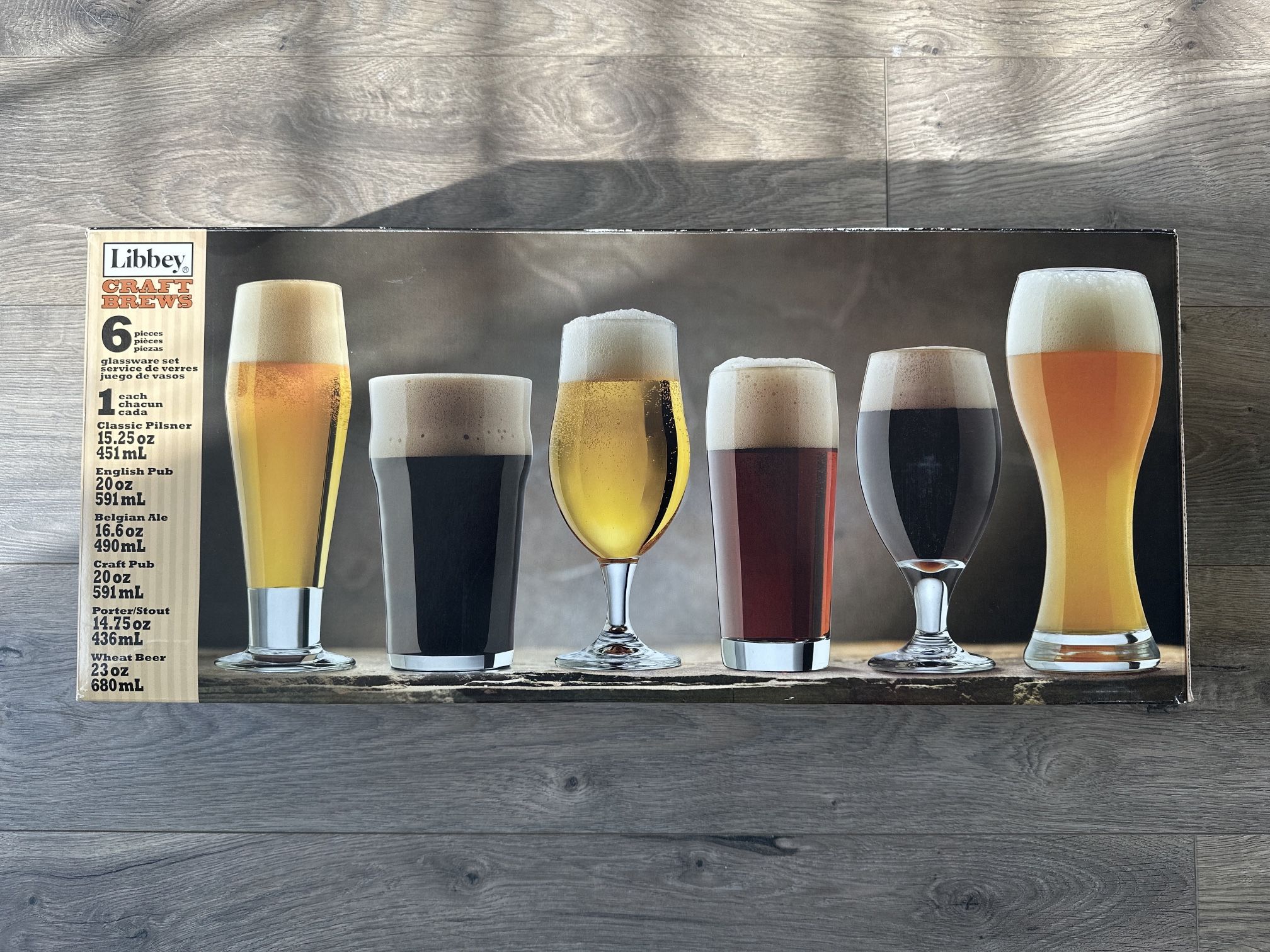 Libbey Craft Brew 6 Beer Glass Set