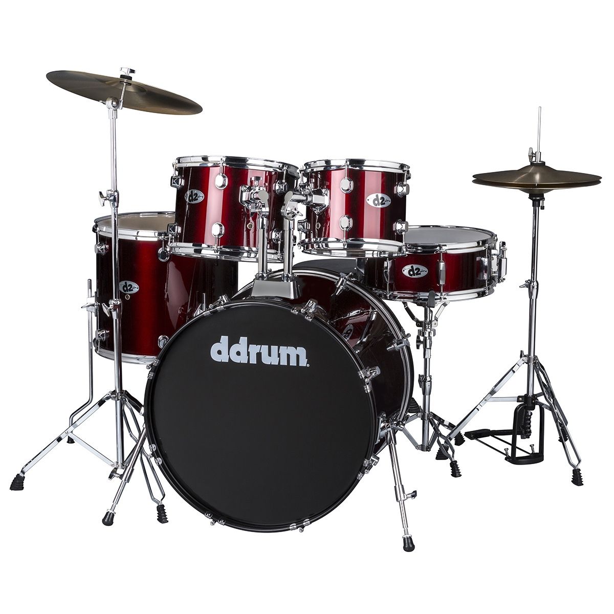 Ddrum D2 - Blood Red - 5 piece drum kit