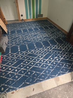 Blue rug