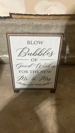 Wedding display - bubbles