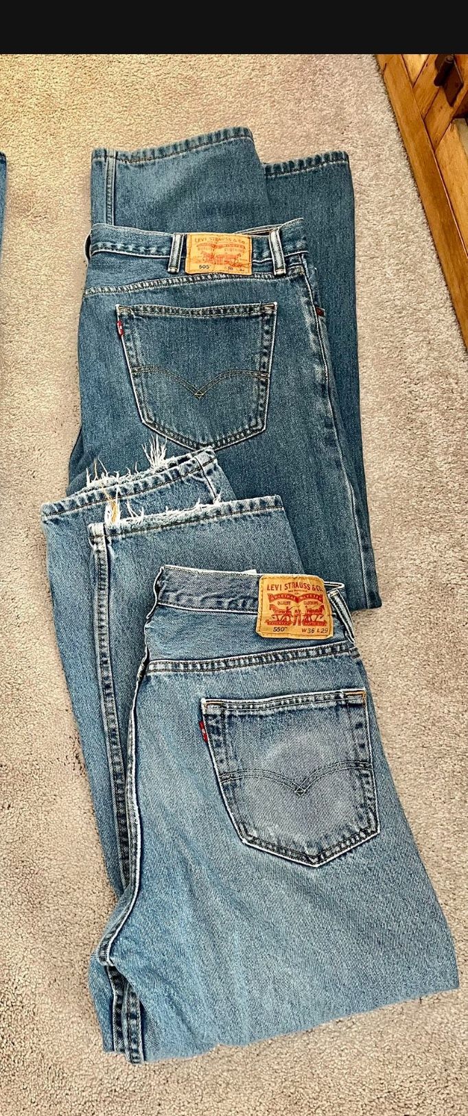  Levi Jeans,  sizes in pictures