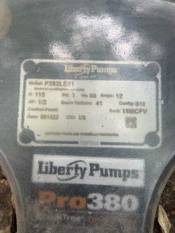 Liberty Pumps Pro380 Sewage Pump with Sump 1/2 HP