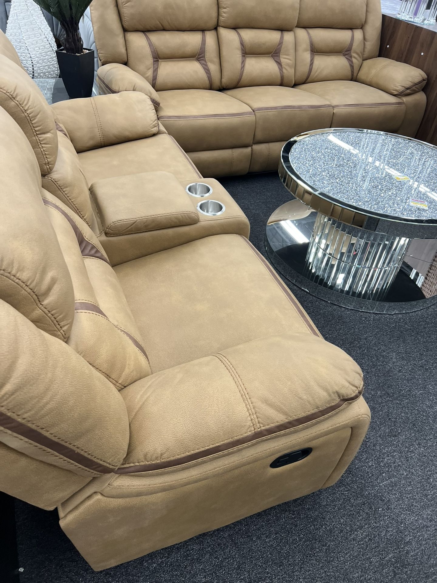 Reclining Stylish Couch And Loveseat!