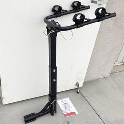 (New in box) $55 Tile Foldable 2-Bike Rack Mount Bicycle Carrier for 2” Hitch Trucks SUVs 70lbs Max 
