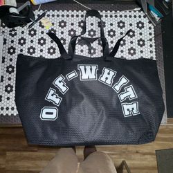 Off-White Day Off Mesh Baseball Tote Bag 'Black/White'