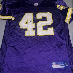Reebok Vikings Sharper Vintage Jersey. Good Shape Minus The Wear On Arms And Numbers 