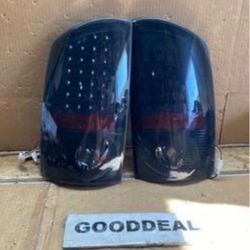 #OT154 Fit 07-09 Dodge Ram 1500/2500/3500 Smoked LED Tail Light Pair