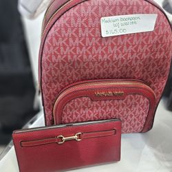 Mk Backpack & Wallet