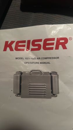 Keiser air compressor